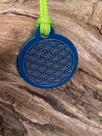 Anhänger Mini Serie rund – Lakhovsky MWOn Symbol Design – Blume des Lebens – Produktansicht 1