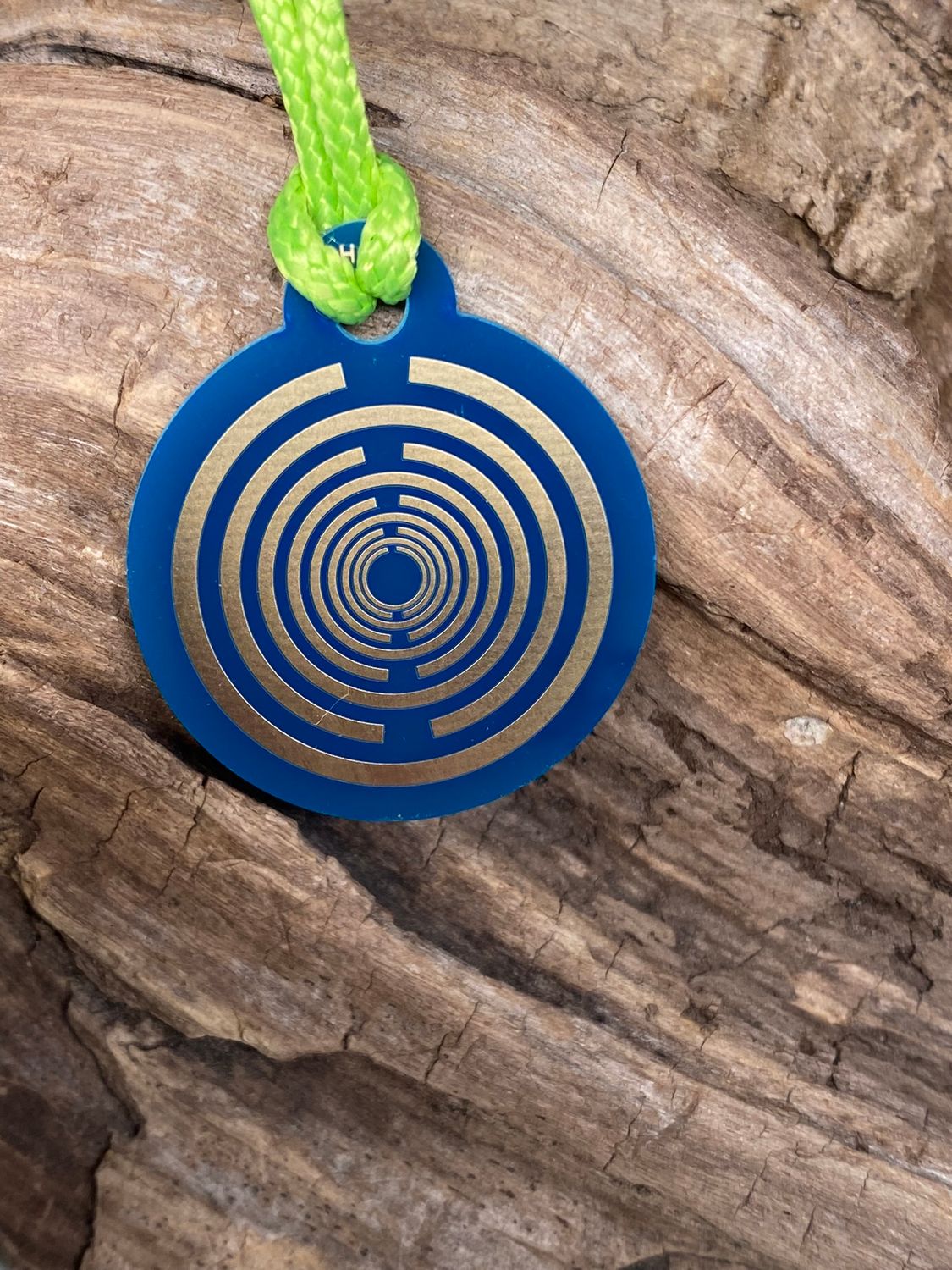 Anhänger Mini Serie rund – Lakhovsky MWOn Symbol Design – Blume des Lebens – Produktansicht 1