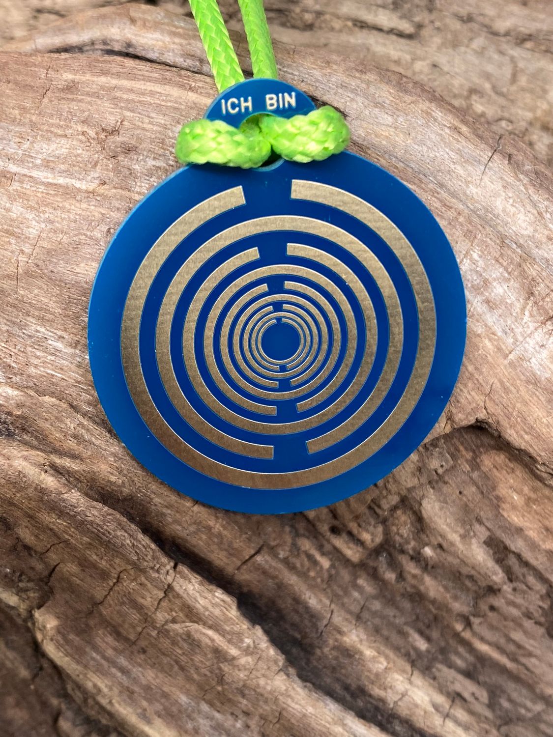 Anhänger Mini Serie rund – Lakhovsky MWOn Symbol Design – Blume des Lebens – Produktansicht 1
