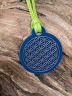 Anhänger Mini Serie rund – Lakhovsky MWOn Symbol Design – Blume des Lebens – Produktansicht 1