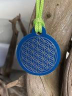 Anhänger Mini Serie rund – Lakhovsky MWOn Symbol Design – Blume des Lebens – Produktansicht 1