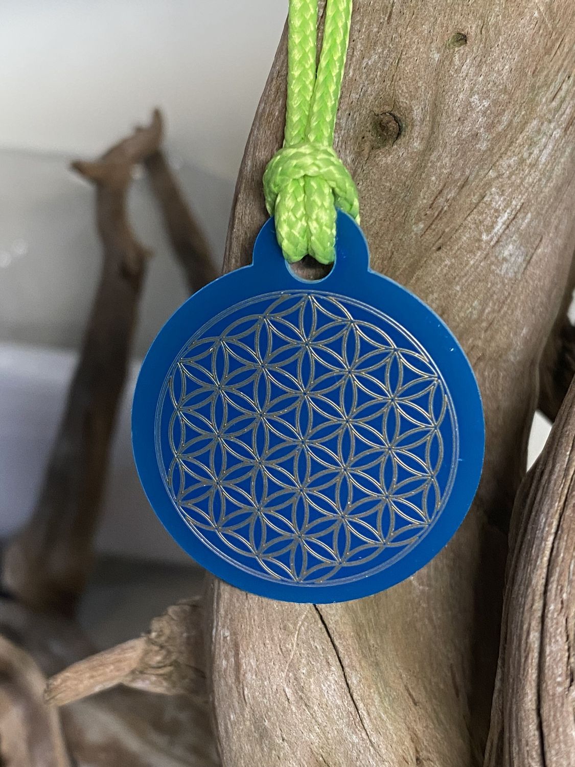 Anhänger Mini Serie rund – Lakhovsky MWOn Symbol Design – Blume des Lebens – Produktansicht 1