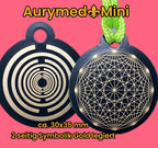 Anhänger Mini Serie rund – Lakhovsky MWOn Symbol Design – Dodecagram – Produktansicht 1