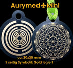 Anhänger Mini Serie rund – Lakhovsky MWOn Symbol Design – Dodecagram – Produktansicht 1
