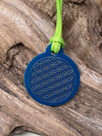 Anhänger Mini Serie rund – Lakhovsky MWOn Symbol Design – Blume des Lebens – Produktansicht 1