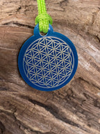 Anhänger Mini Serie rund – Lakhovsky MWOn Symbol Design – Blume des Lebens – Produktansicht 1