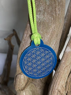Anhänger Mini Serie rund – Lakhovsky MWOn Symbol Design – Blume des Lebens – Produktansicht 1