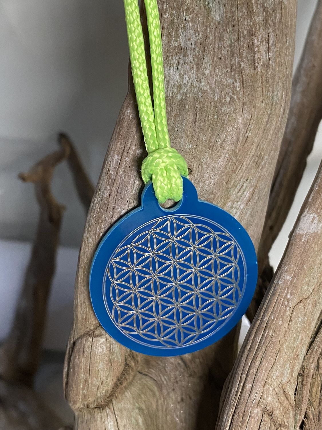 Anhänger Mini Serie rund – Lakhovsky MWOn Symbol Design – Blume des Lebens – Produktansicht 1