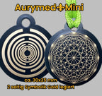 Anhänger Mini Serie rund – Lakhovsky MWOn Symbol Design – Dodecagram – Produktansicht 1