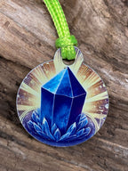 Anhänger Mini Serie rund – Lakhovsky MWOn Symbol Design – Lapislazuli Symbol – Produktansicht 1