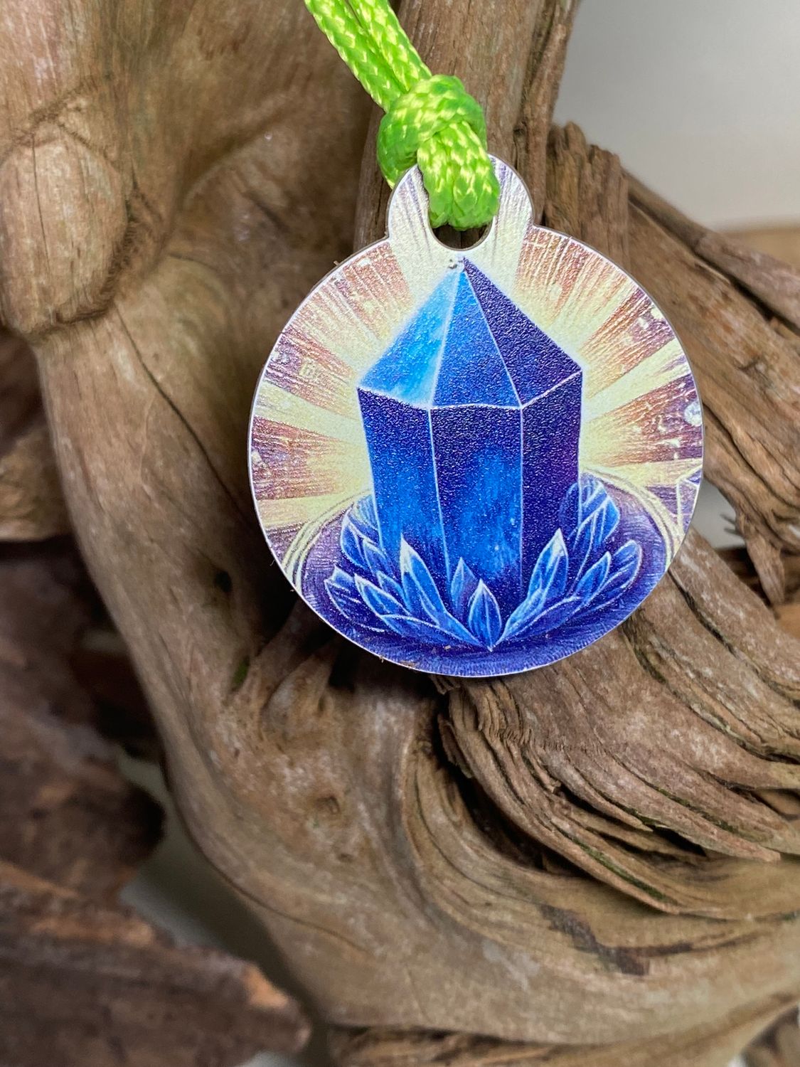Anhänger Mini Serie rund – Lakhovsky MWOn Symbol Design – Lapislazuli Symbol – Produktansicht 1