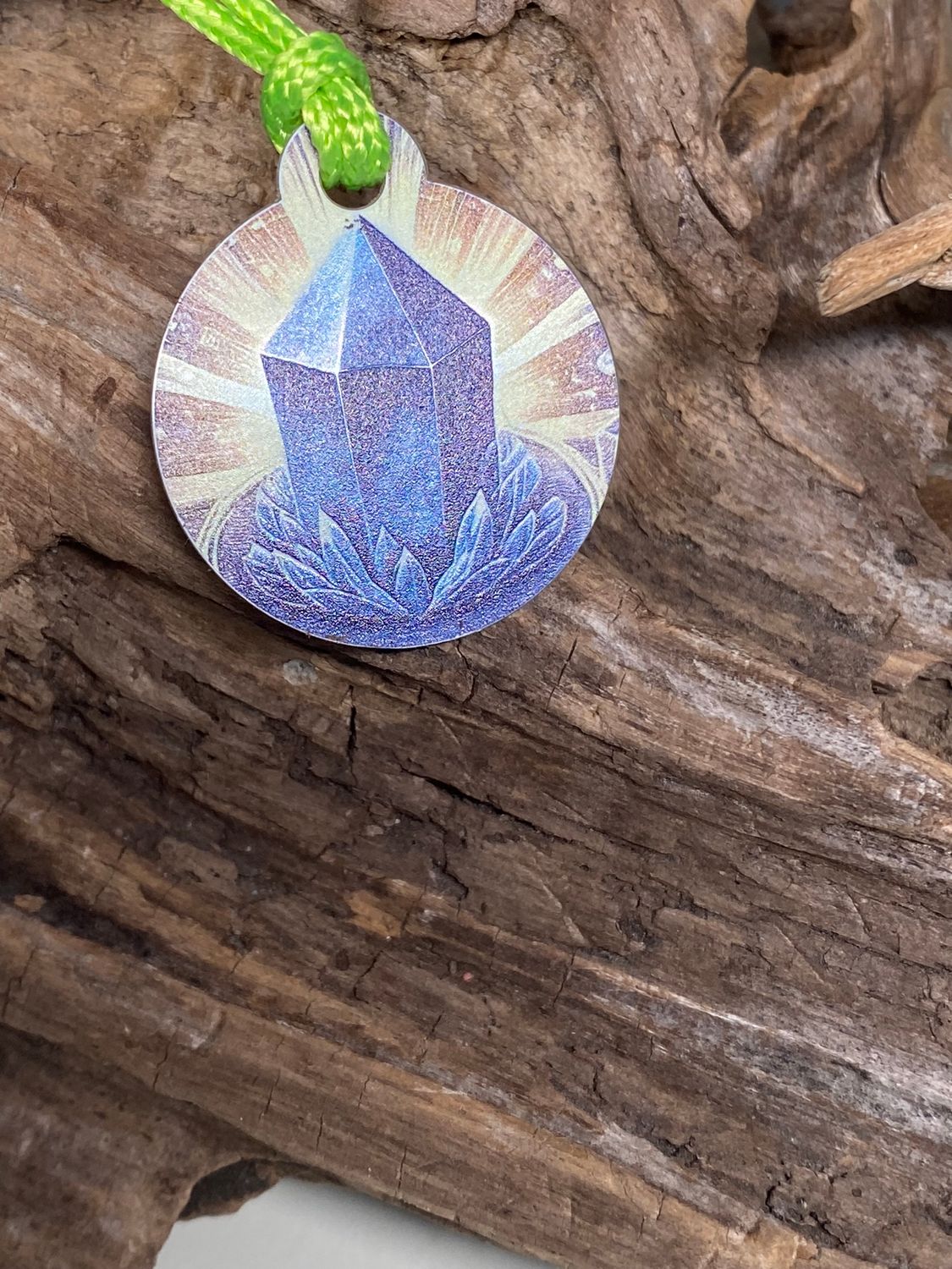 Anhänger Mini Serie rund – Lakhovsky MWOn Symbol Design – Lapislazuli Symbol – Produktansicht 1