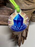Anhänger Mini Serie rund – Lakhovsky MWOn Symbol Design – Lapislazuli Symbol – Produktansicht 1