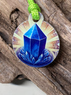 Anhänger Mini Serie rund – Lakhovsky MWOn Symbol Design – Lapislazuli Symbol – Produktansicht 1