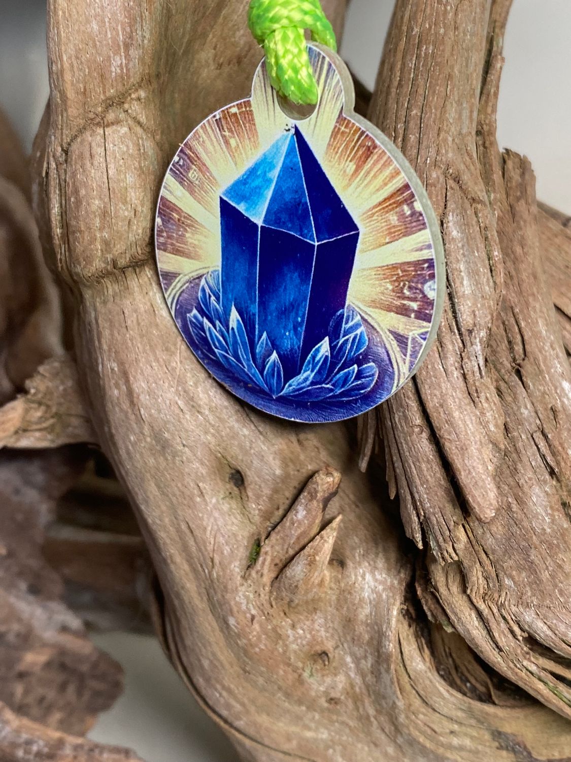 Anhänger Mini Serie rund – Lakhovsky MWOn Symbol Design – Lapislazuli Symbol – Produktansicht 1