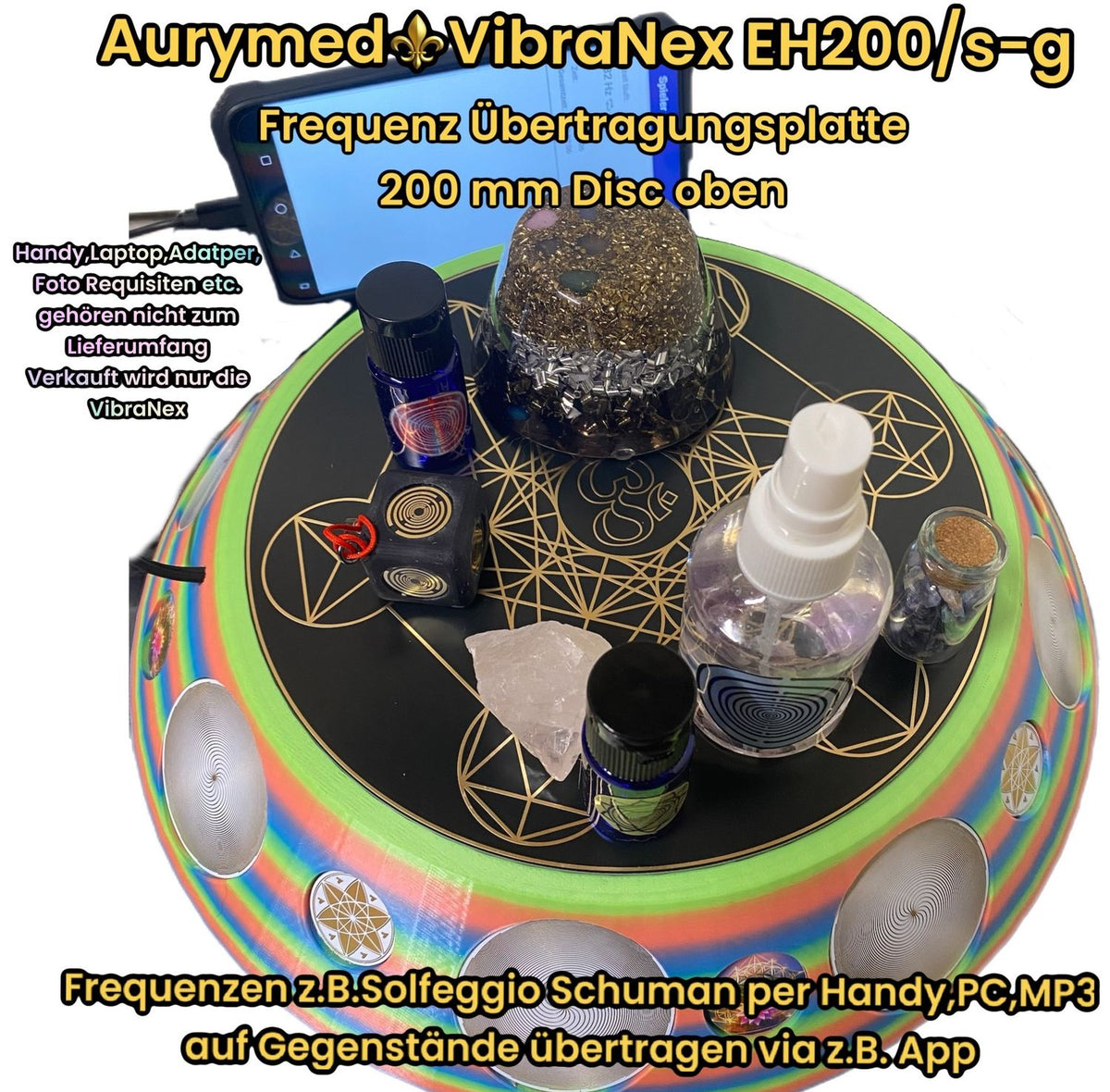 200 mm VibraNex UFO – Einhorn – konfigurierbar – Produktansicht 1
