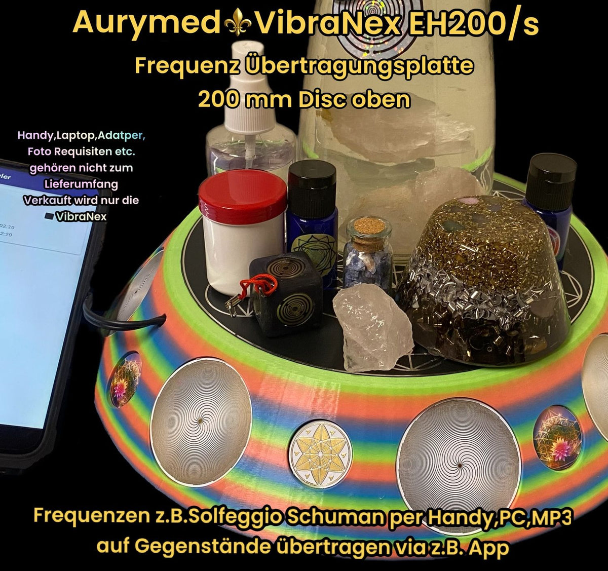 200 mm VibraNex UFO – Einhorn - Individuelle Zusammenstellung – Bild 68