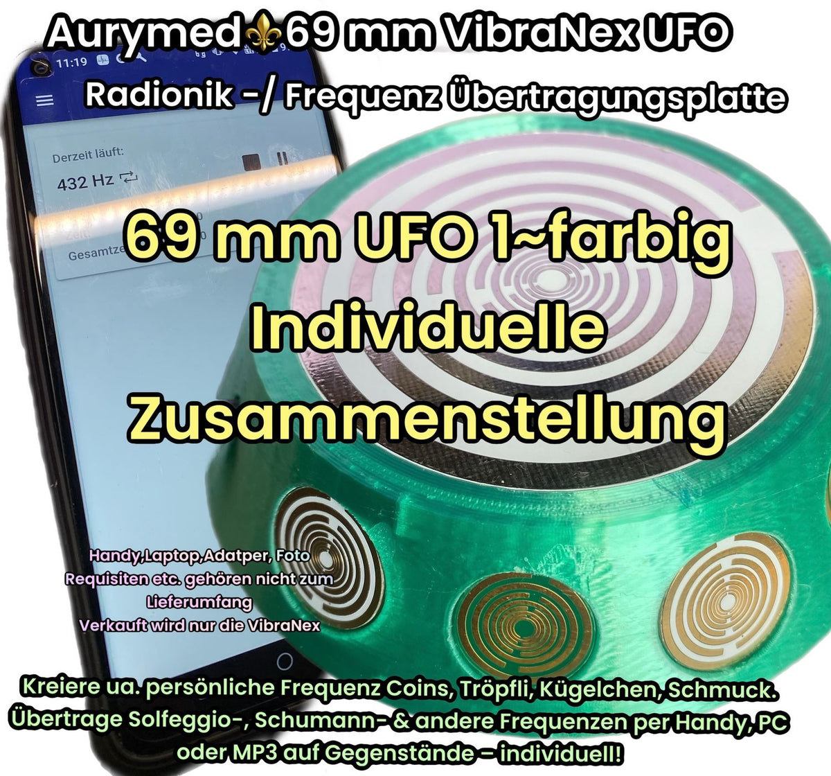 69 mm VibraNex UFO – 1-farbig – konfigurierbar – Produktansicht 1