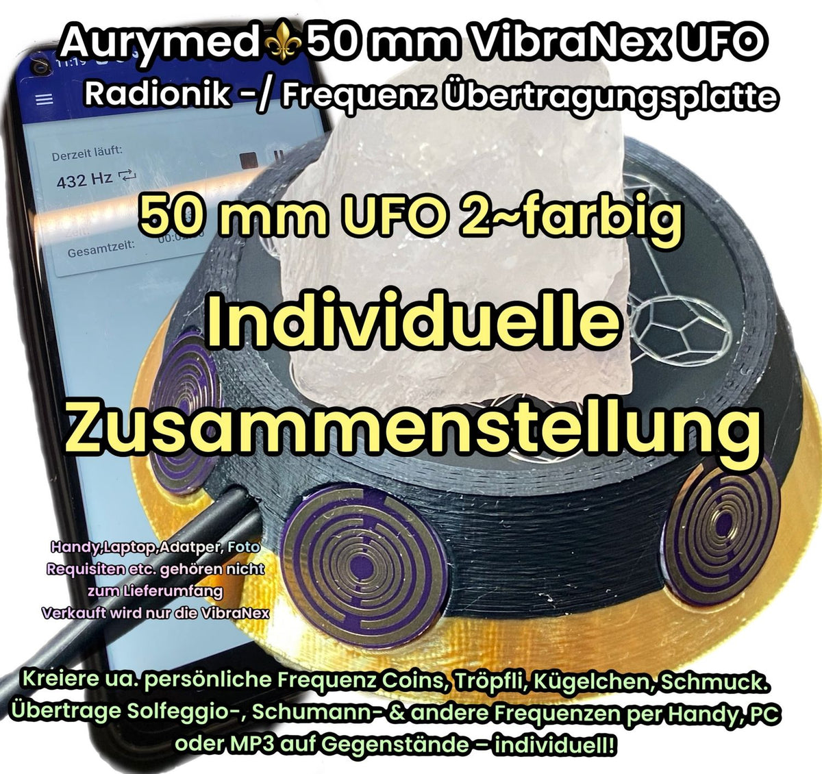 50 mm VibraNex UFO – 2-farbig – konfigurierbar – Produktansicht 1