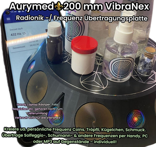200 mm VibraNex UFO – 1-farbig, Oberflächenplatte zinnlegiert – Produktansicht 1