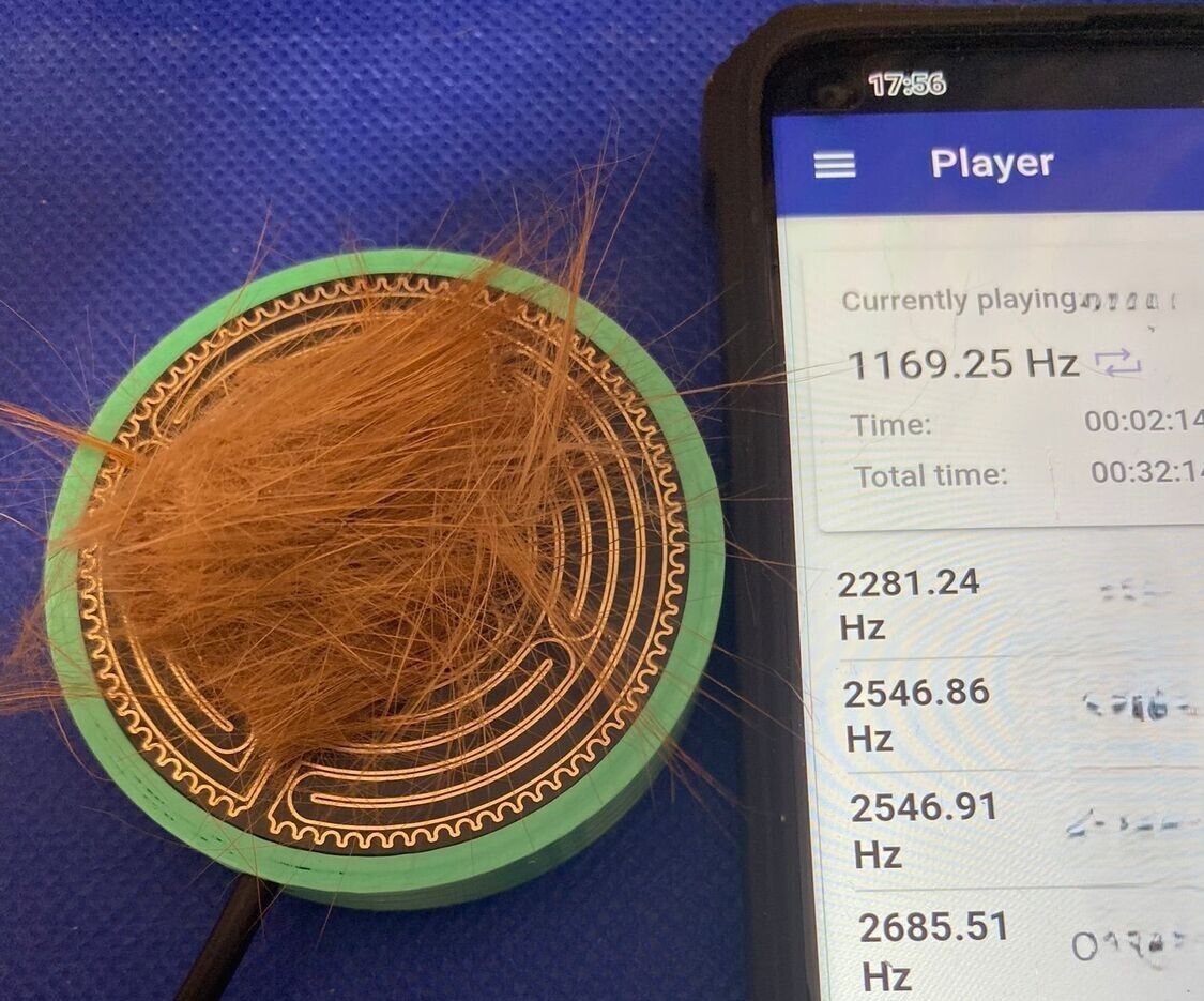 50 mm VibraNex flach, silk mint grün, Oberflächenplatte goldlegiert – Produktansicht 1