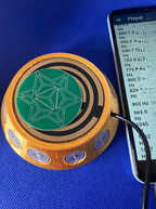 69 mm VibraNex UFO – silk golden, Oberflächenplatte goldlegiert – Produktansicht 1