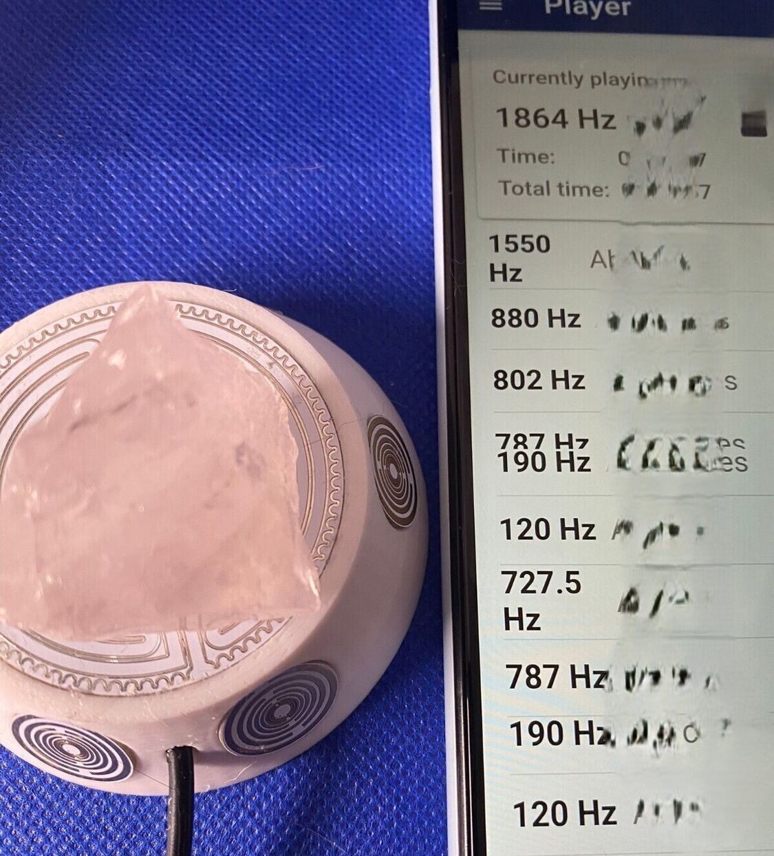 50 mm VibraNex UFO – weiß, Oberflächenplatte zinnlegiert – Produktansicht 1