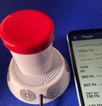50 mm VibraNex UFO – weiß, Oberflächenplatte zinnlegiert – Produktansicht 1