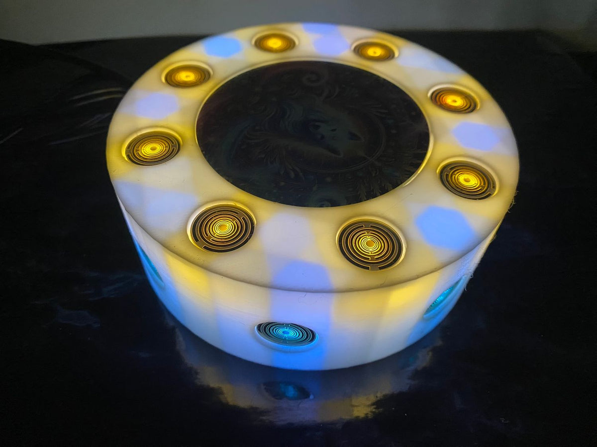 VibraNex LED Krafttier weißer Wolf – LED – & Farbe & Füllung wählbar – Produktansicht 36