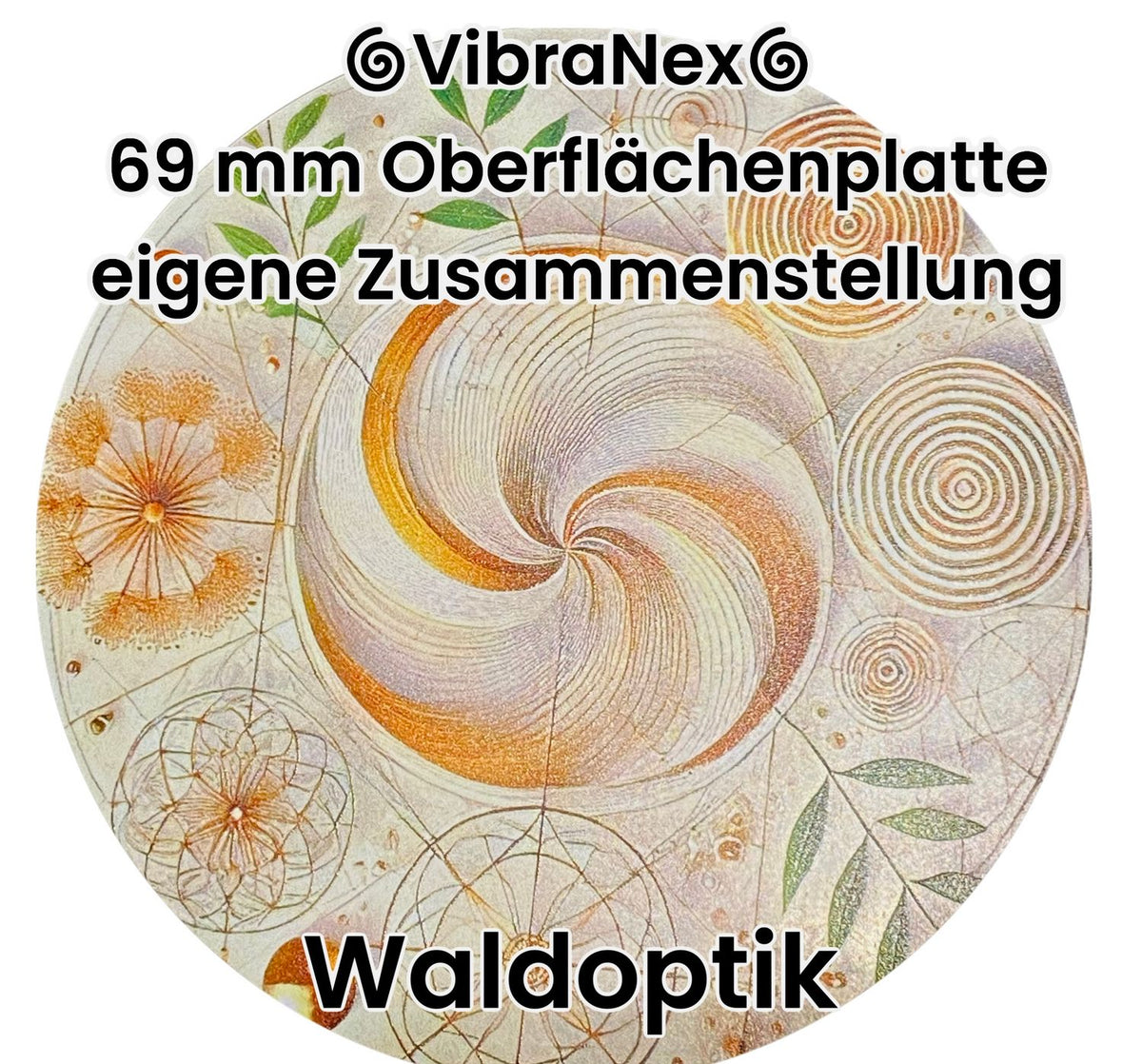 69 mm VibraNex flach – 1-farbig – Krafttier – / heilige Geometrie Symbolik – konfigurierbar – Produktansicht 29