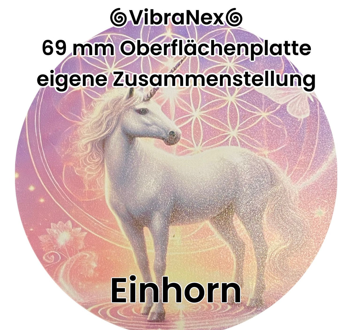 69 mm VibraNex flach – 1-farbig – Krafttier – / heilige Geometrie Symbolik – konfigurierbar – Produktansicht 34