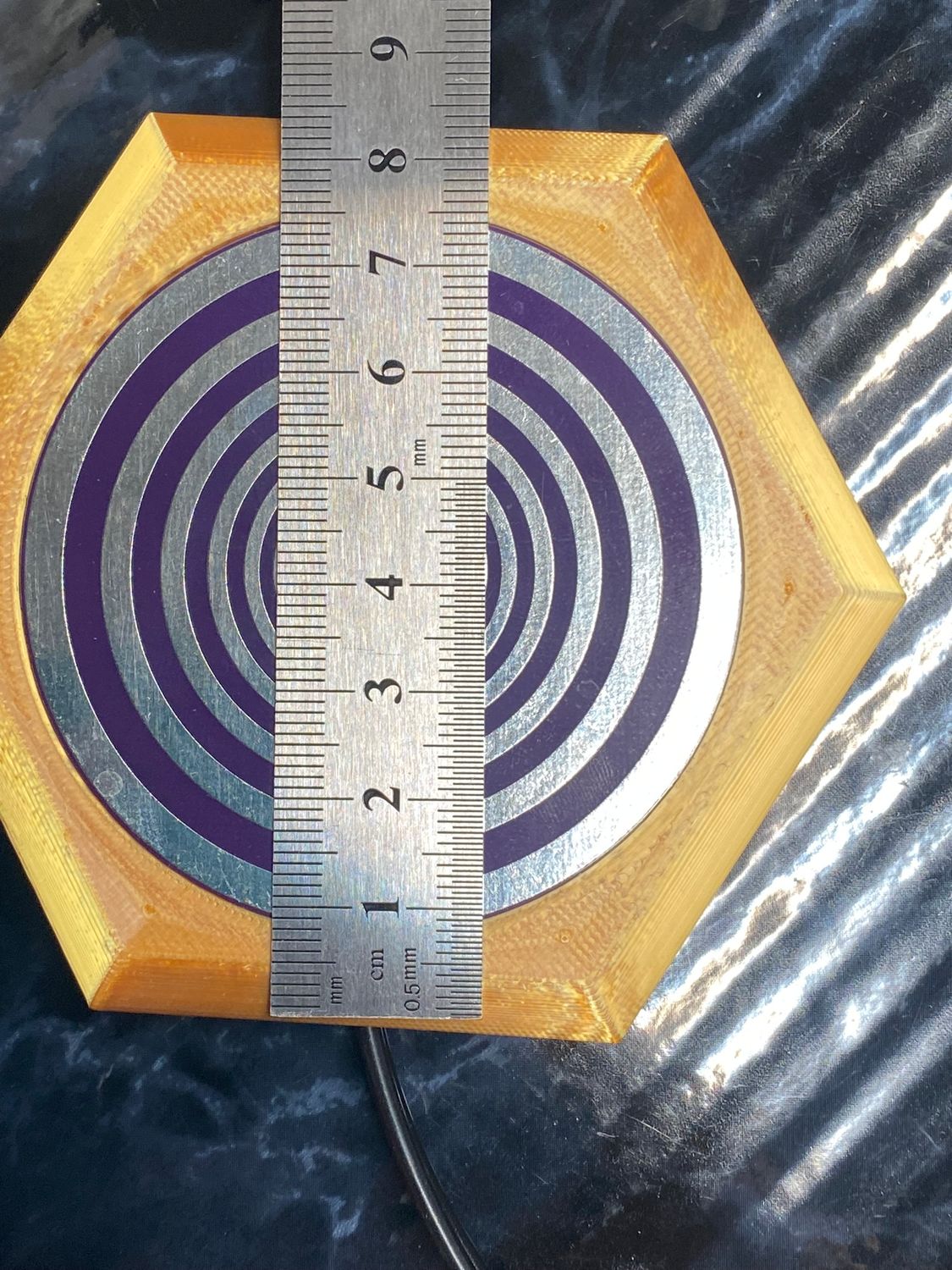 69 mm VibraNex flach – 1-farbig – Krafttier – / heilige Geometrie Symbolik – konfigurierbar – Produktansicht 20