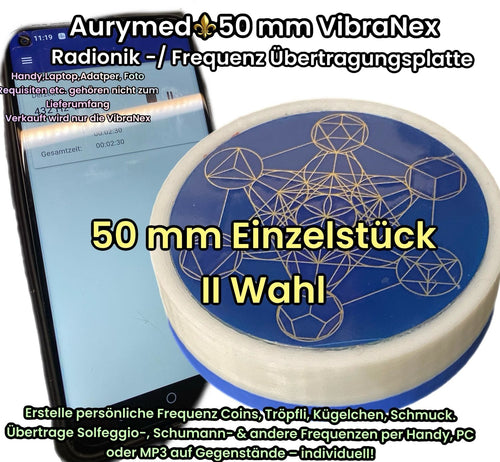 50 mm VibraNex flach – 2-farbig, Oberflächenplatte goldlegiert – II Wahl ~ LEICHTER Kratzer auf der – Produktansicht 1