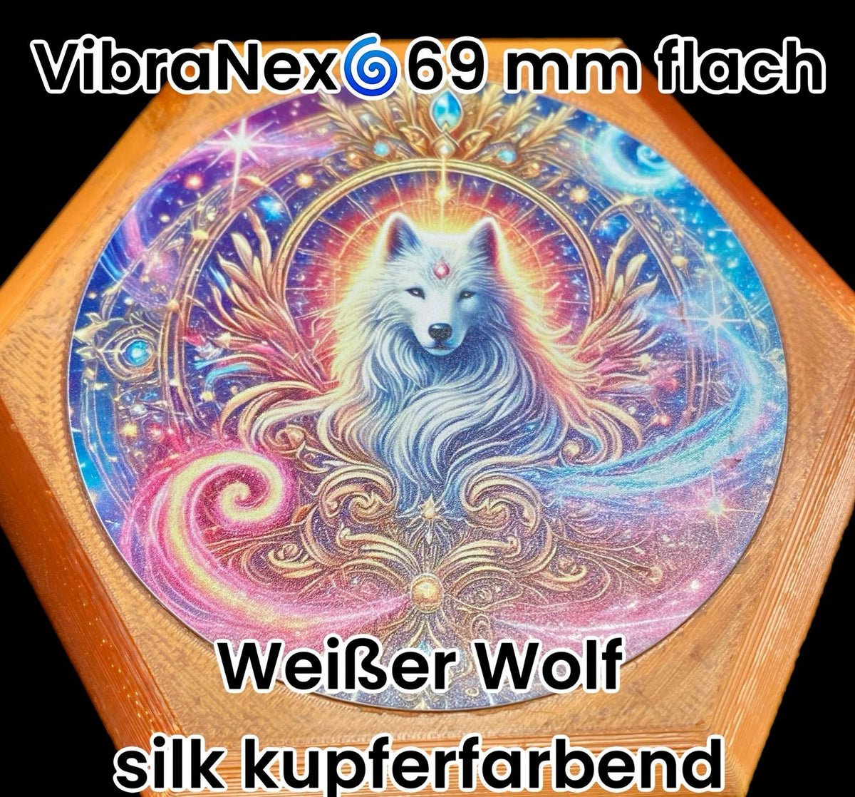 69 mm VibraNex flach – 1-farbig – Krafttier – / heilige Geometrie Symbolik – konfigurierbar – Produktansicht 57