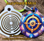 Anhänger Mini Serie eckig – Lakhovsky MWOn Symbol Design – Planeten Frequenz Symbol – Produktansicht 1