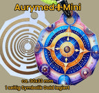 Anhänger Mini Serie eckig – Lakhovsky MWOn Symbol Design – Planeten Frequenz Symbol – Produktansicht 1