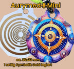 Anhänger Mini Serie eckig – Lakhovsky MWOn Symbol Design – Planeten Frequenz Symbol – Produktansicht 1