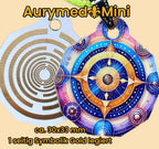 Anhänger Mini Serie eckig – Lakhovsky MWOn Symbol Design – Planeten Frequenz Symbol – Produktansicht 1