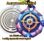 Anhänger Mini Serie eckig – Lakhovsky MWOn Symbol Design – Planeten Frequenz Symbol – Produktansicht 1