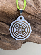 Anhänger Mini Serie eckig – Lakhovsky MWOn Symbol Design – Blume des Lebens Symbolart – Produktansicht 1