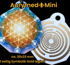 Anhänger Mini Serie eckig – Lakhovsky MWOn Symbol Design – Blume des Lebens Symbolart – Produktansicht 1