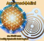 Anhänger Mini Serie eckig – Lakhovsky MWOn Symbol Design – Blume des Lebens Symbolart – Produktansicht 1