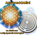 Anhänger Mini Serie eckig – Lakhovsky MWOn Symbol Design – Blume des Lebens Symbolart – Produktansicht 1