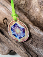 Anhänger Mini Serie rund – Lakhovsky MWOn Symbol Design – Diamant Symbol – Produktansicht 1