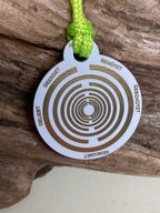 Anhänger Mini Serie rund – Lakhovsky MWOn Symbol Design – Herz Symbol – Produktansicht 1