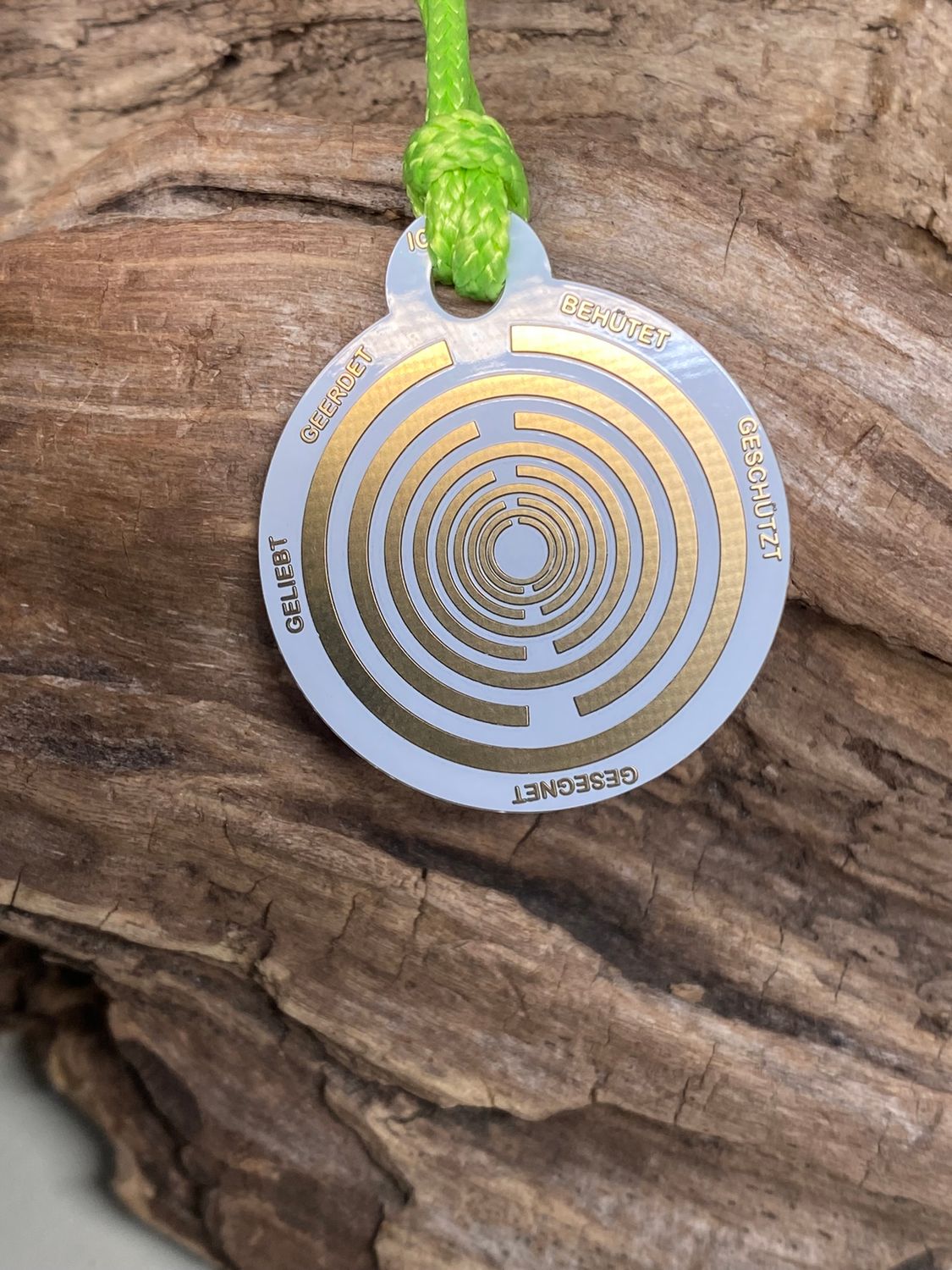 Anhänger Mini Serie rund – Lakhovsky MWOn Symbol Design – Herz Symbol – Produktansicht 1