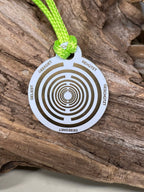 Anhänger Mini Serie rund – Lakhovsky MWOn Symbol Design – mystisch geheimnisvolle Fantasie Symbol – Produktansicht 1