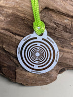 Anhänger Mini Serie rund – Lakhovsky MWOn Symbol Design – Herz Symbol – Produktansicht 1