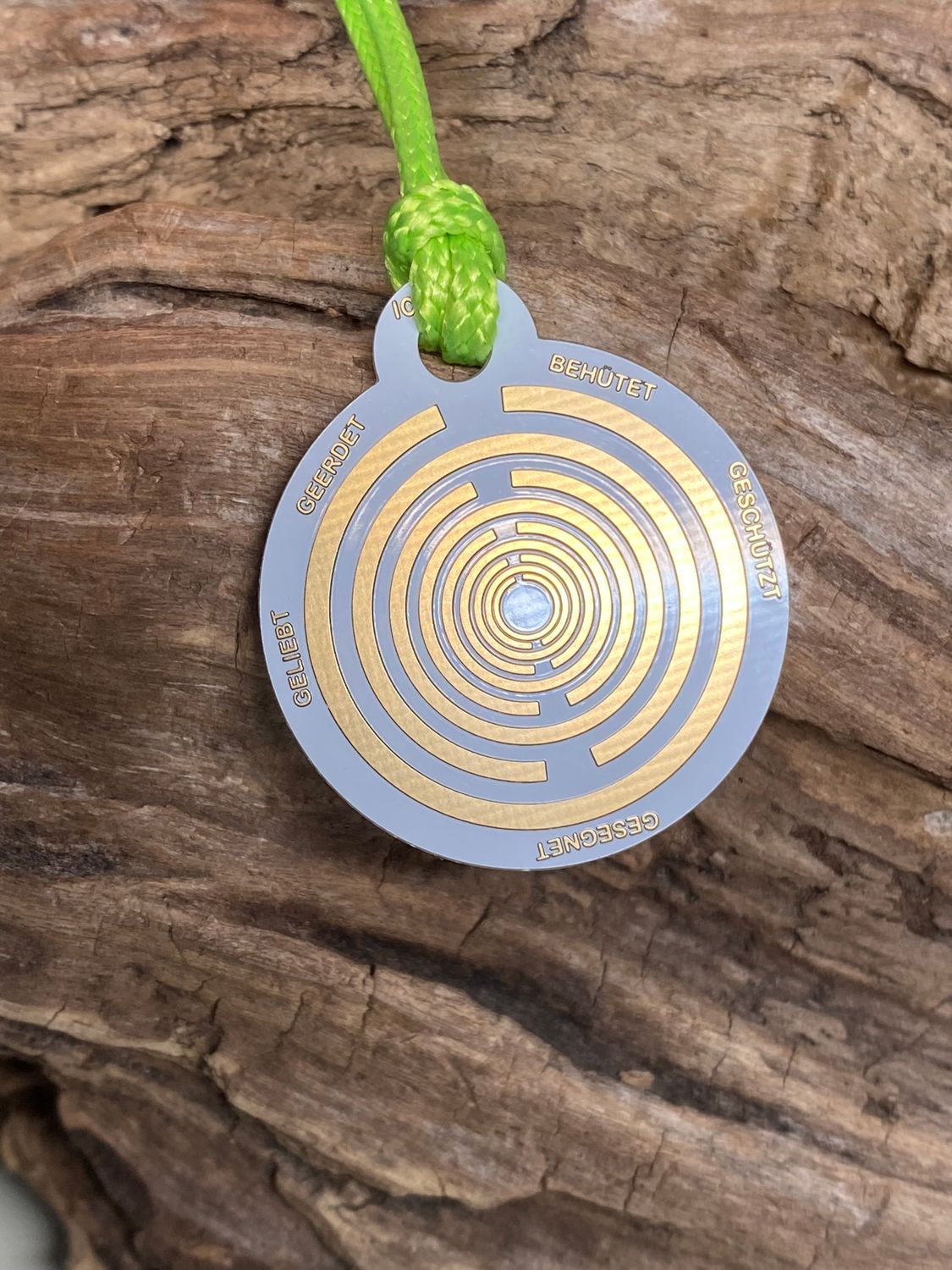 Anhänger Mini Serie rund – Lakhovsky MWOn Symbol Design – Baum des Lebens Symbol – Produktansicht 1