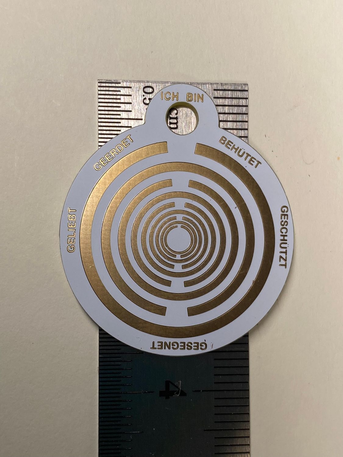 Anhänger Mini Serie rund – Lakhovsky MWOn Symbol Design – Baum des Lebens Symbol – Produktansicht 1